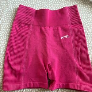 AYBL Pink Bike Shorts High-Waisted Seamless